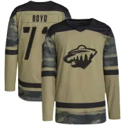 Men's Travis Boyd Minnesota Wild Military Appreciation Practice Jersey - Camo Authentic